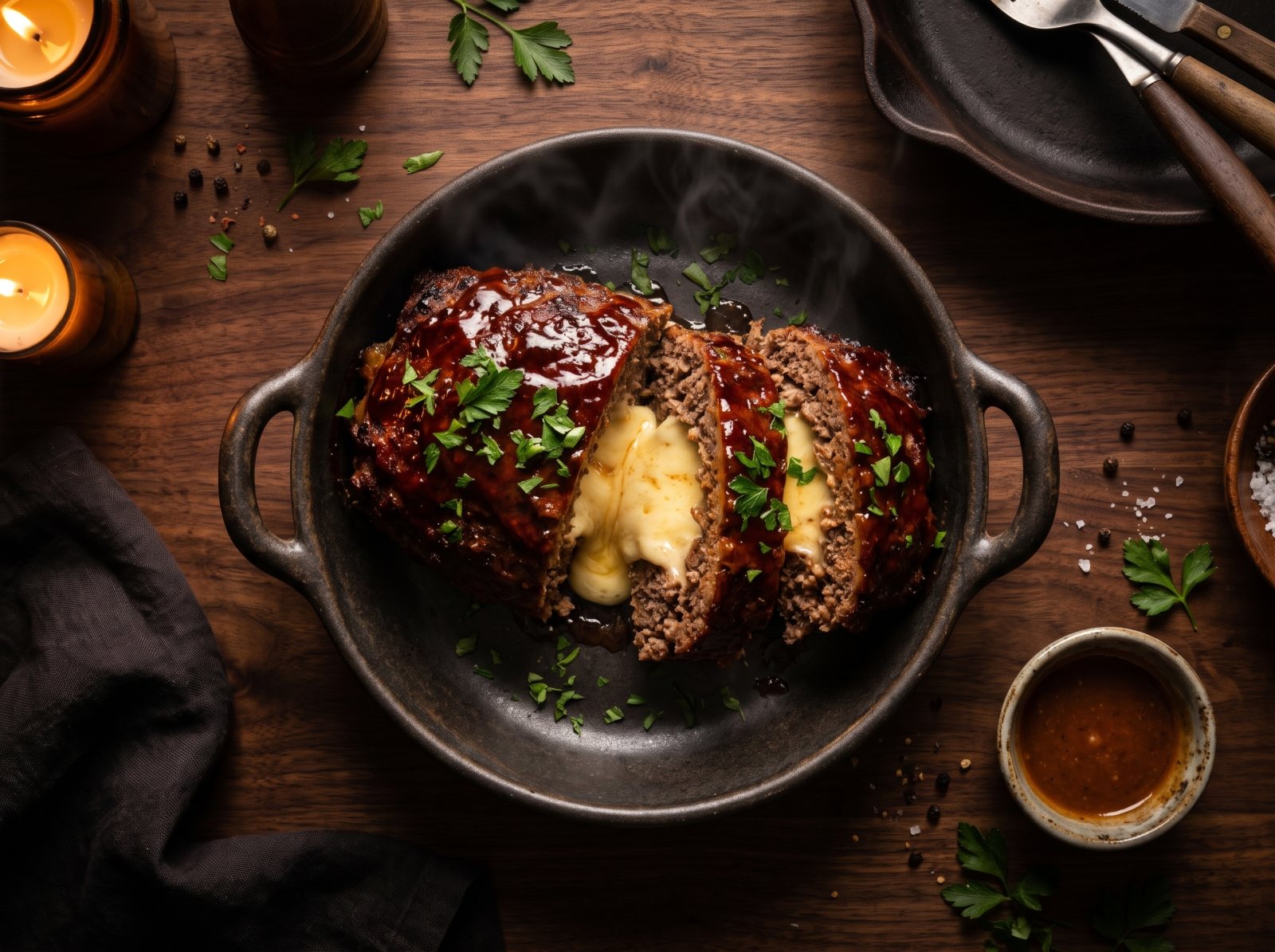 Photo of Beecher's-Stuffed Meatloaf with Miso-Maple Glaze